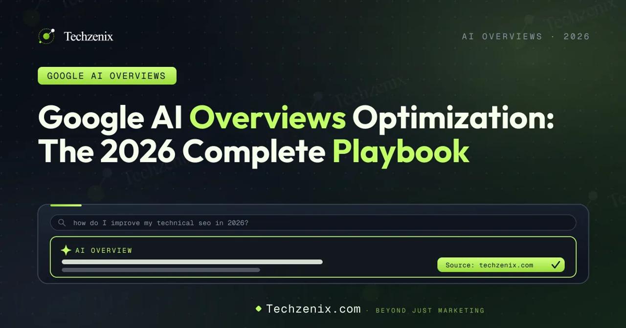 Google AI Overviews Optimization: The 2026 Complete Playbook