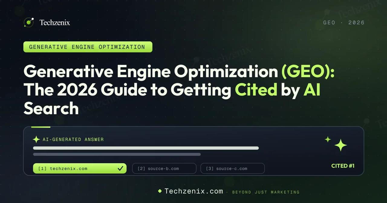 Generative Engine Optimization (GEO): The 2026 Guide to Getting Cited by AI Search